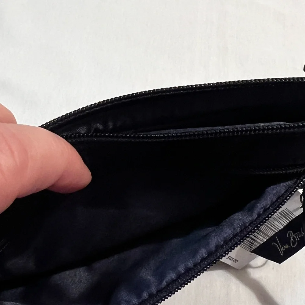 Vera Bradley Quilted Classic Navy Wristlet